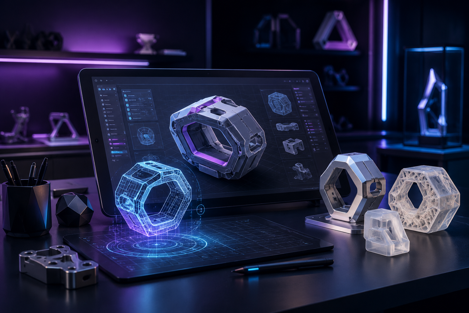 Custom 3D design and prototyping workspace